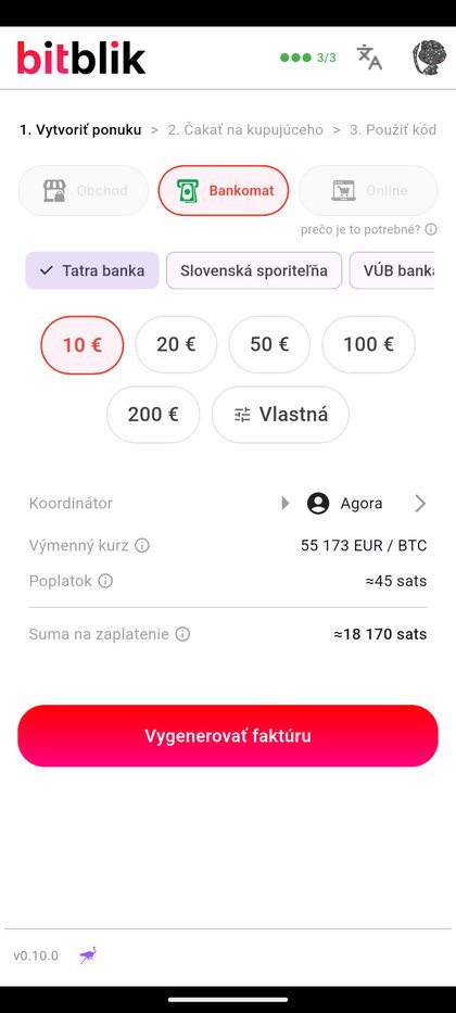Formulár novej ponuky